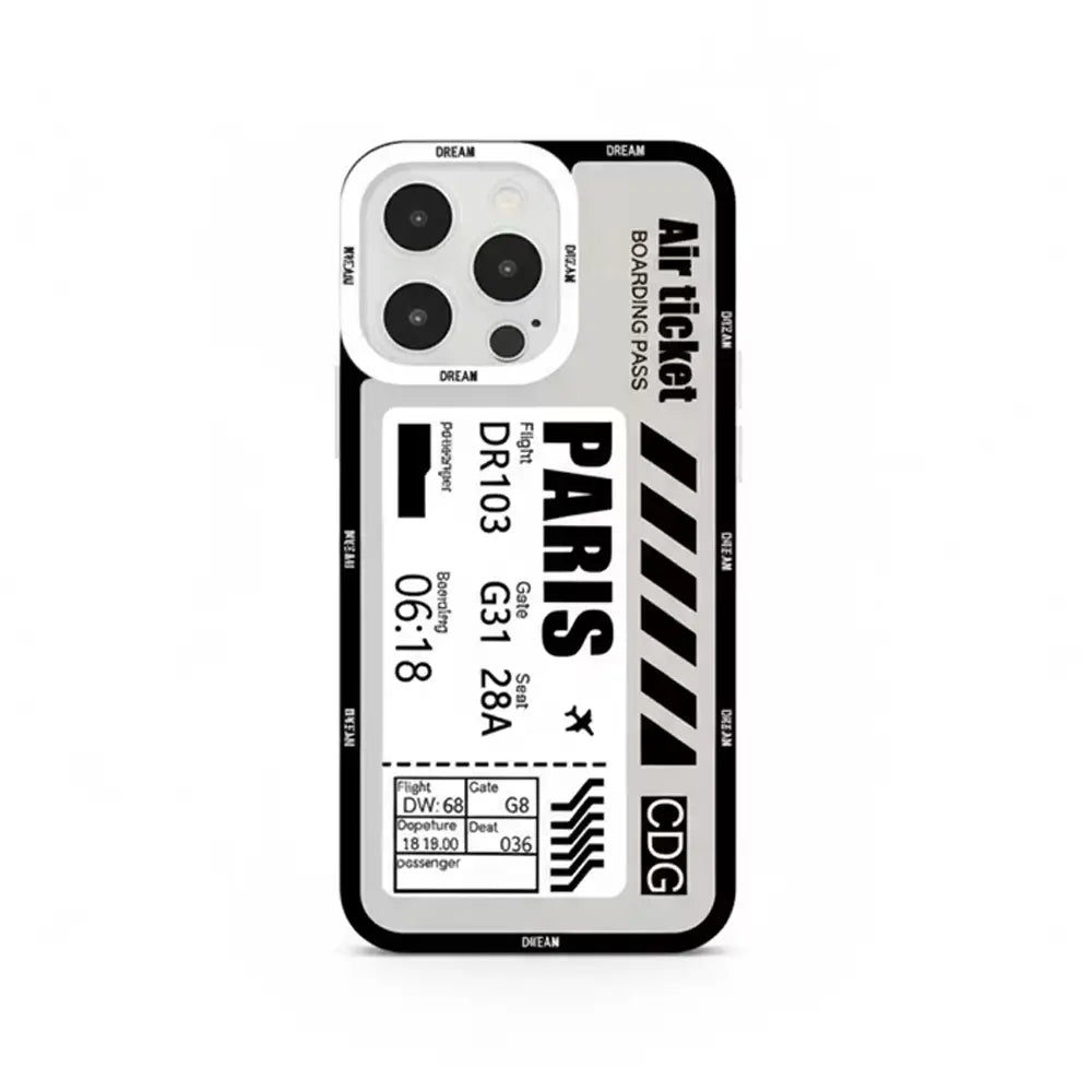 Boarding Pass Case for iPhone