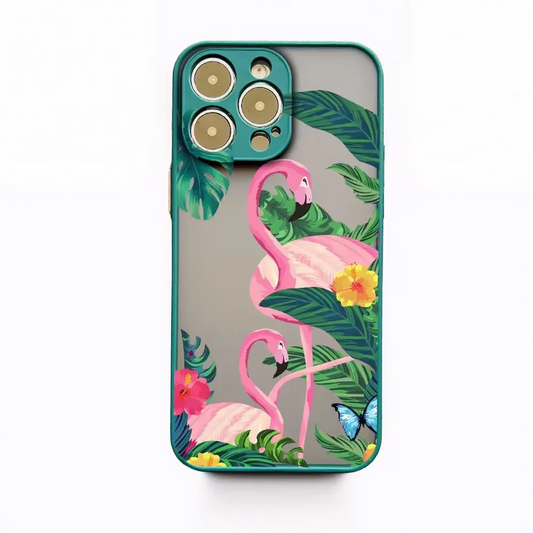 Pink Flamingos iPhone Case