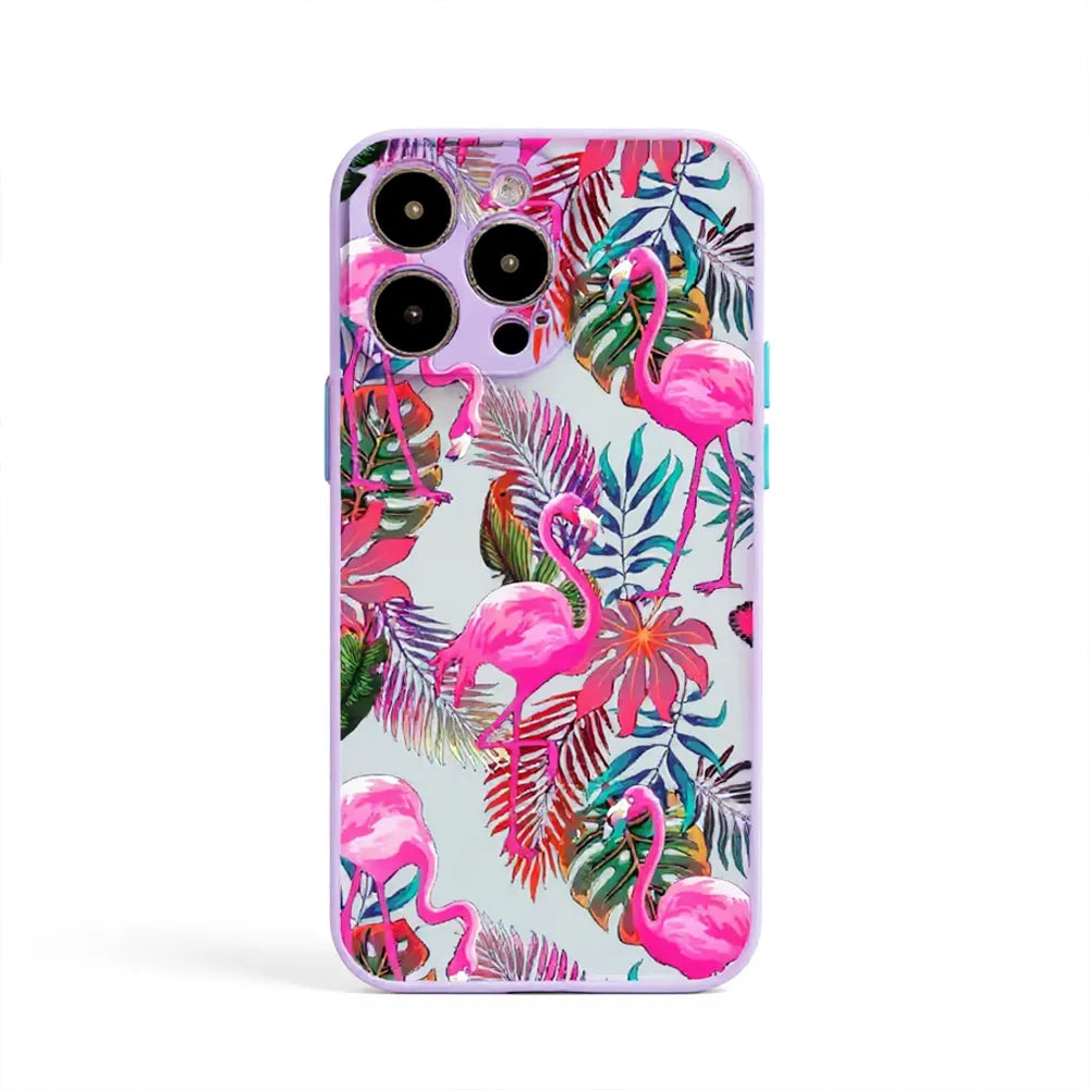 Pink Flamingos iPhone Case