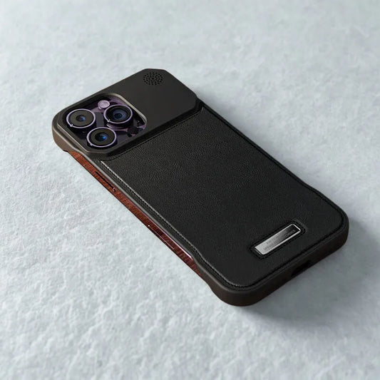 Premium PU Leather MagSafe iPhone Case