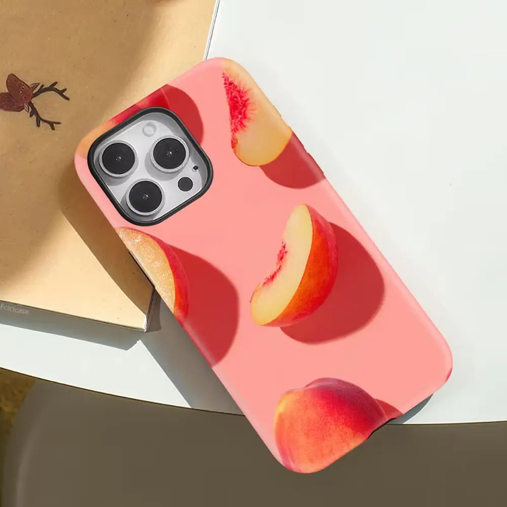 A Slice of Peach iPhone Case