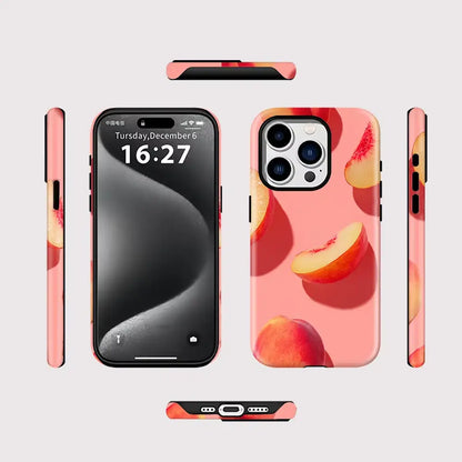 A Slice of Peach iPhone Case