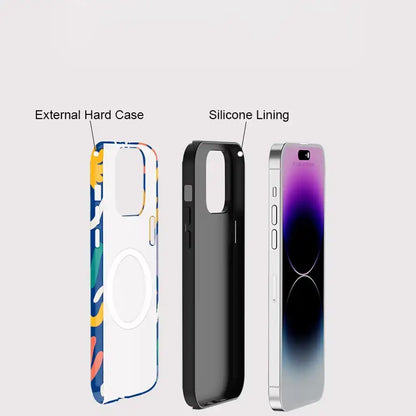 Abstract Graphic MagSafe Case for iPhone