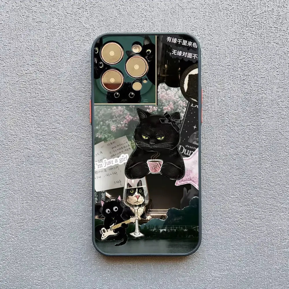 Black Cat Chronicles Case for iPhone