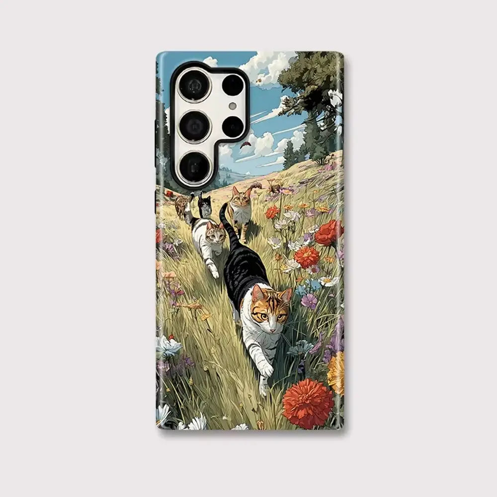 Cats in the Meadow Case for Galaxy