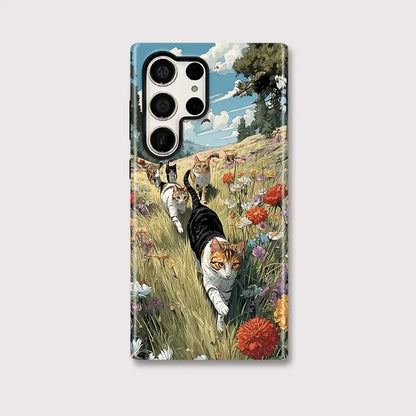 Cats in the Meadow Case for Galaxy