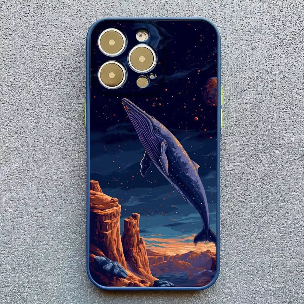 Cosmic iPhone Whale Case