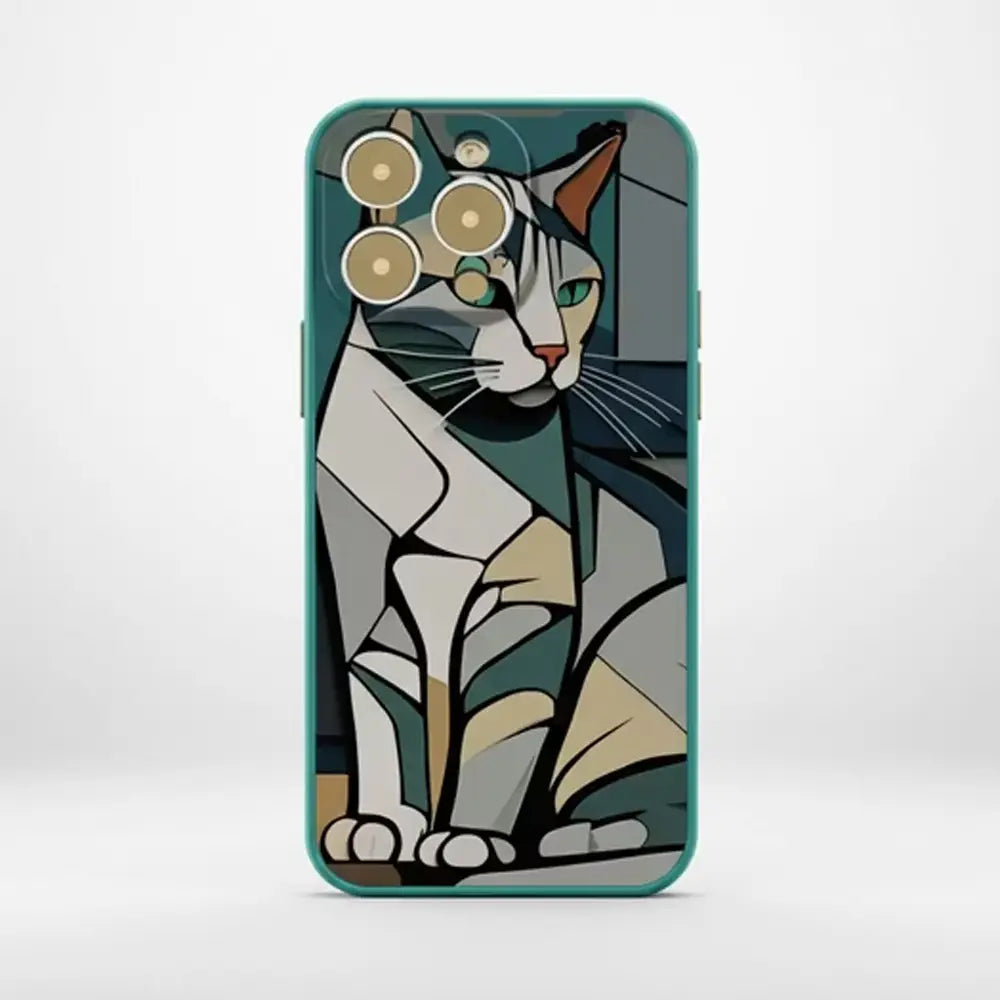 Cubist Cat Case for iPhone