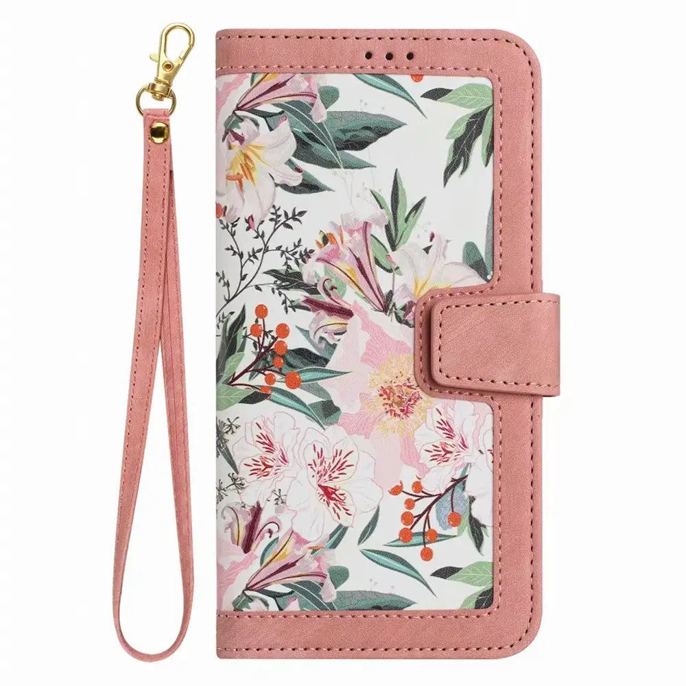 Floral Wallet Galaxy Case