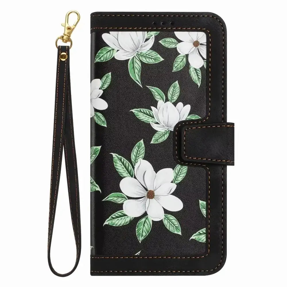Floral Wallet Galaxy Case