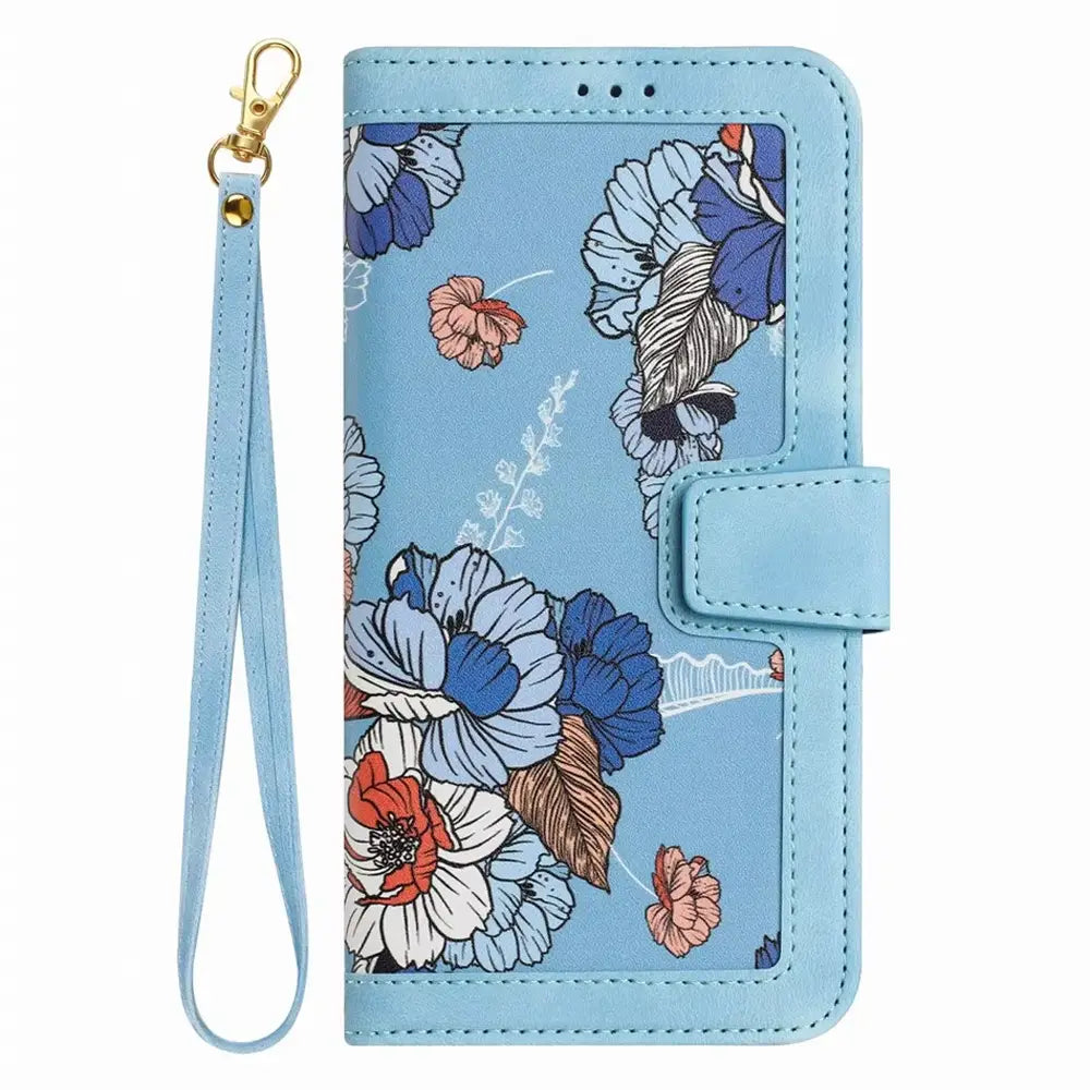 Floral Wallet Galaxy Case