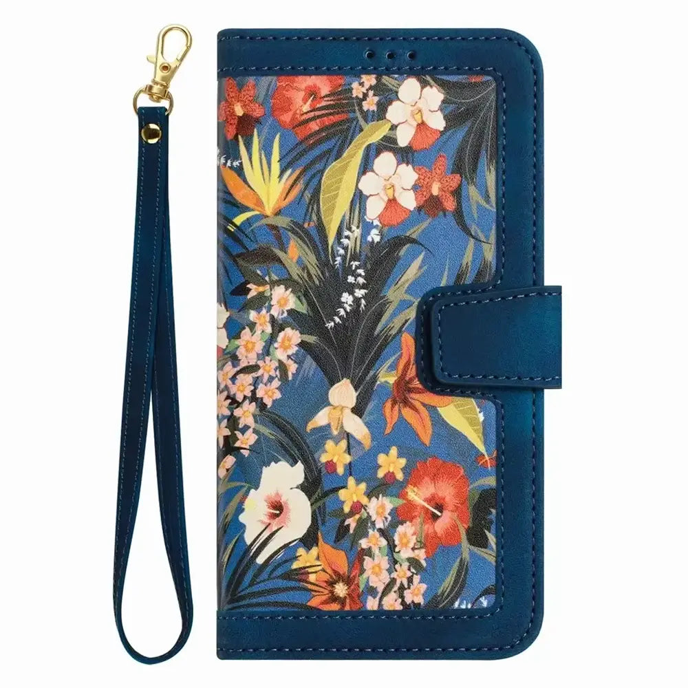 Floral Wallet Galaxy Case