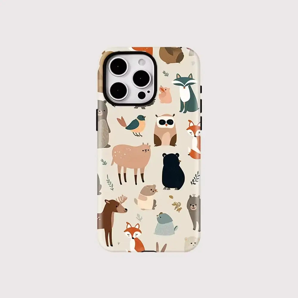 Folktale Animals Protective Case for iPhone