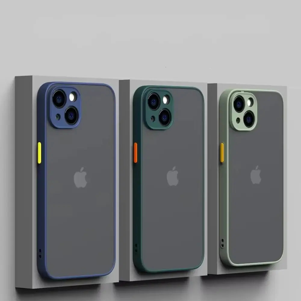 Frosted Hybrid Clear Case for iPhone