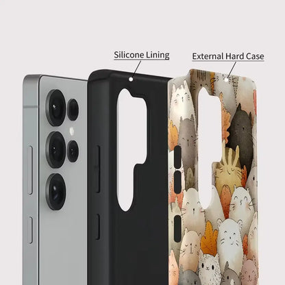 Kawaii Animal Crowd Cover for Galaxy