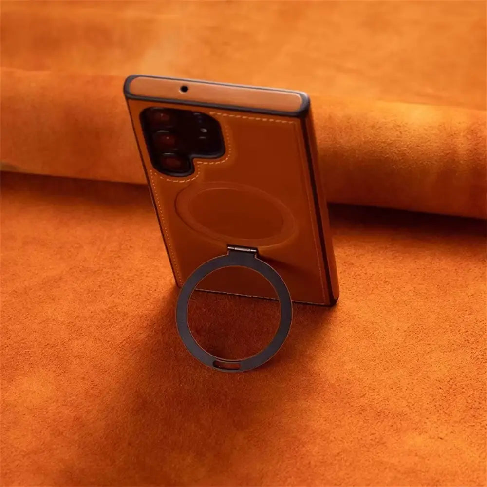 Leather Stand Galaxy Case