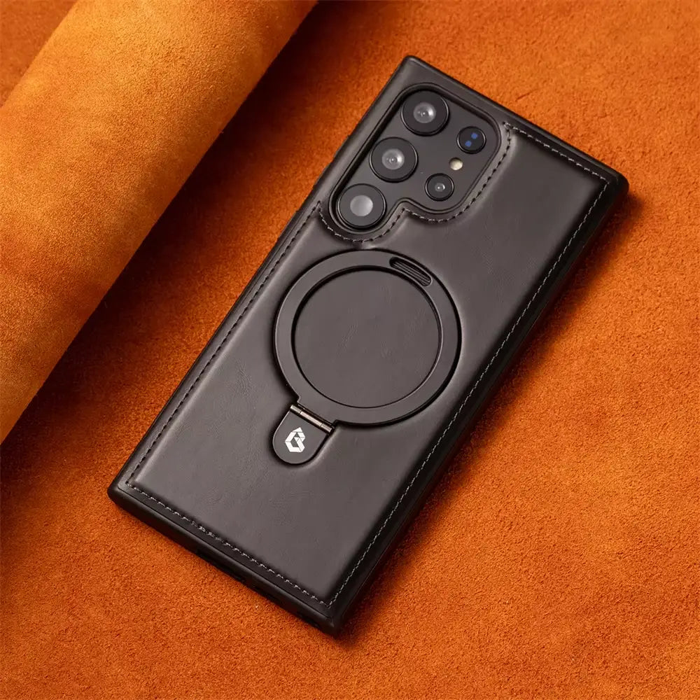 Leather Stand Galaxy Case