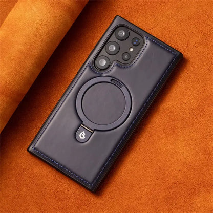 Leather Stand Galaxy Case