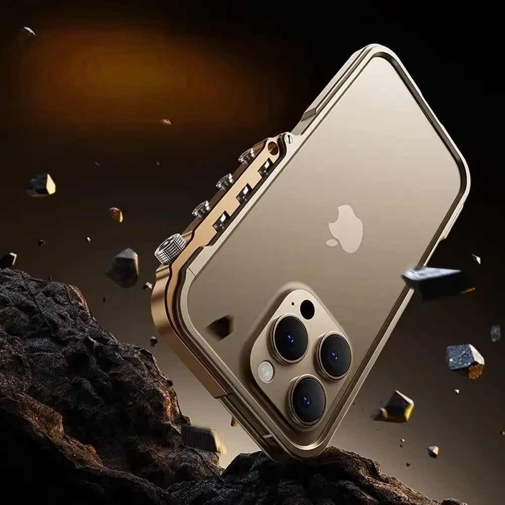 Mecha Cyberpunk Metal Bumper for iPhone