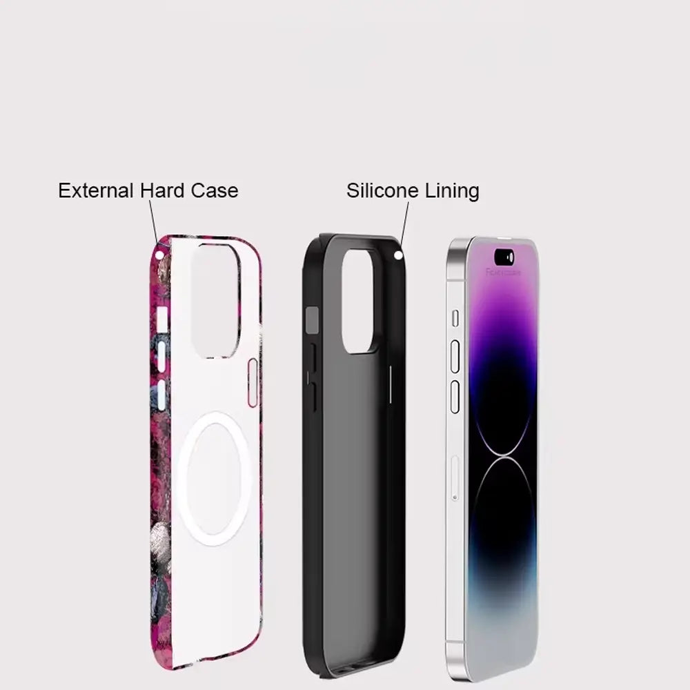 Midnight Bloom iPhone MagSafe Case