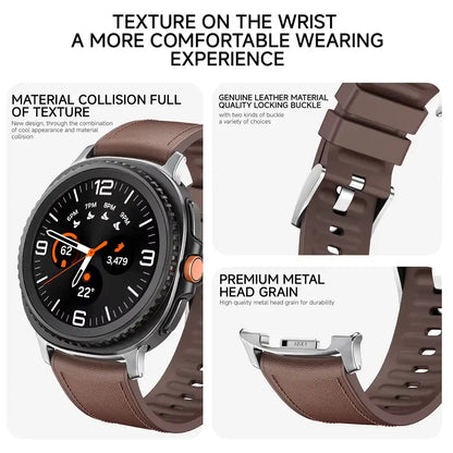 Modern Leather Band for Galaxy Watch