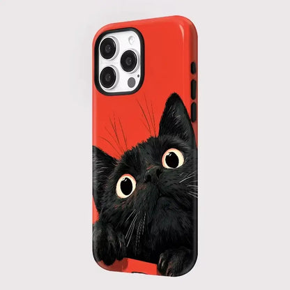 Peeking Cat MagSafe Case for iPhone