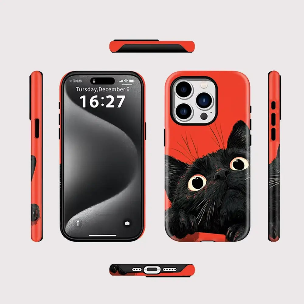 Peeking Cat MagSafe Case for iPhone