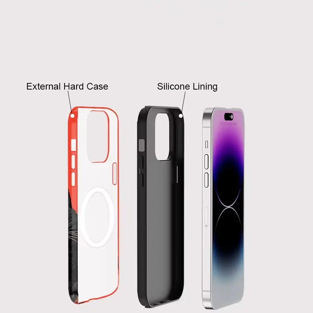 Peeking Cat MagSafe Case for iPhone