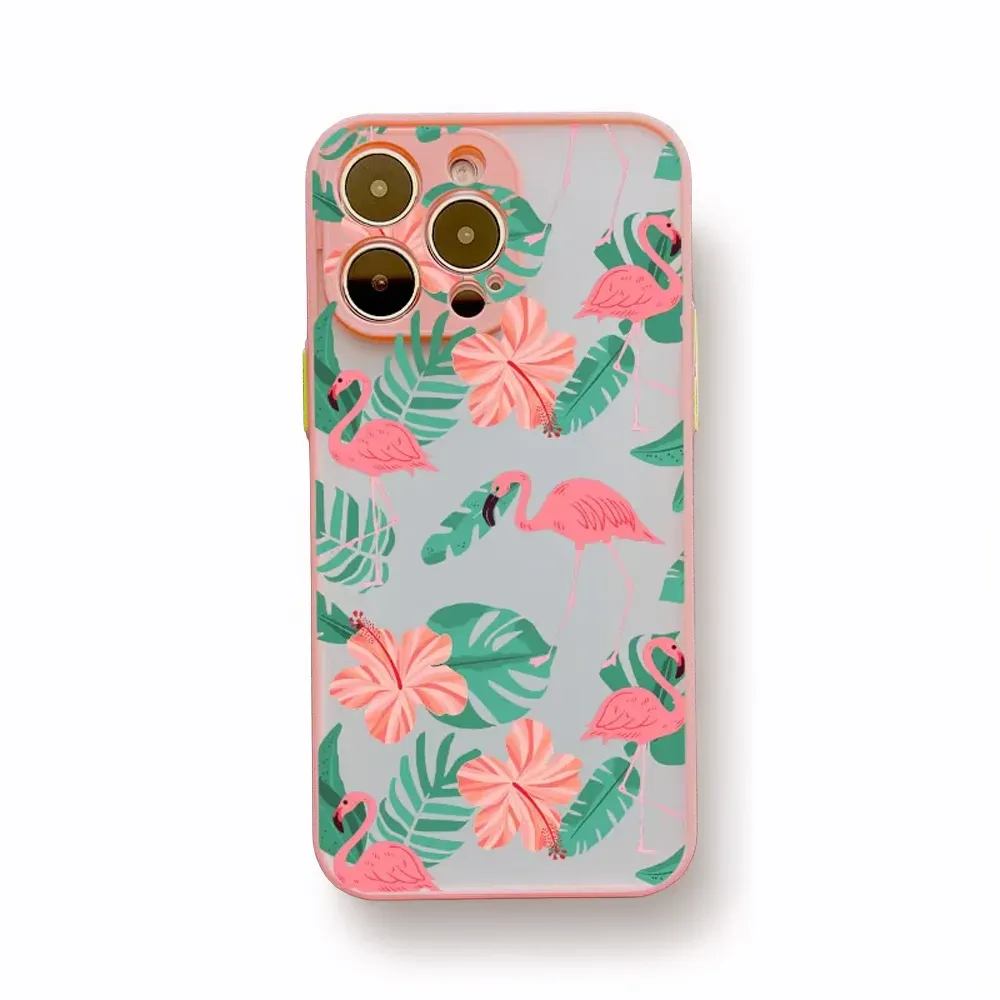 Pink Flamingos iPhone Case
