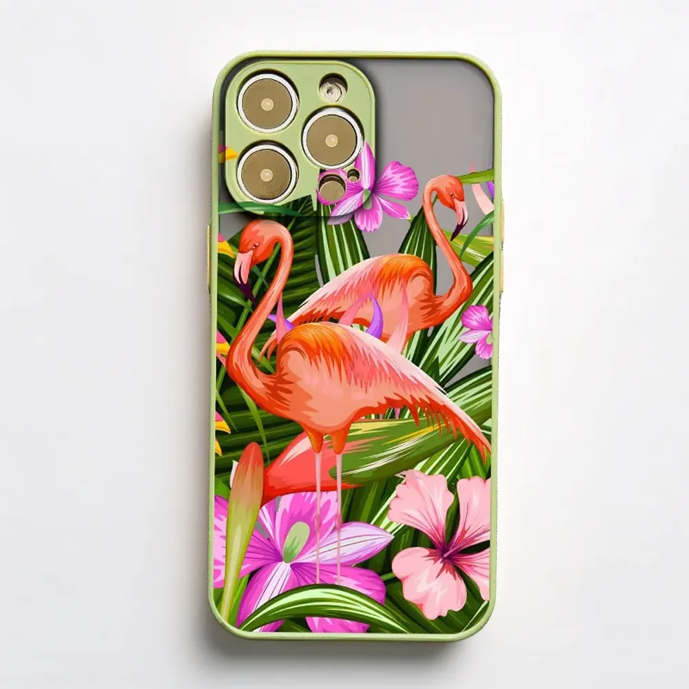 Pink Flamingos iPhone Case