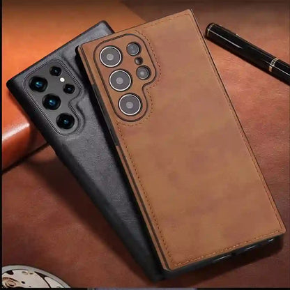 Rugged Leather Galaxy S Case