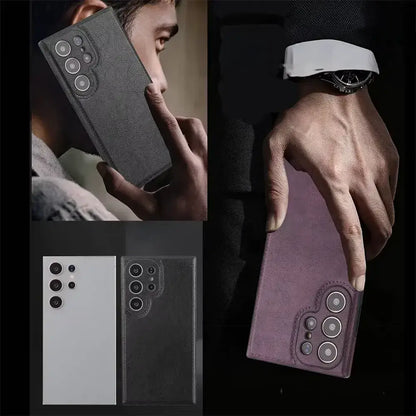 Rugged Leather Galaxy S Case