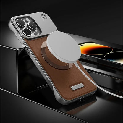 Premium PU Leather MagSafe iPhone Case