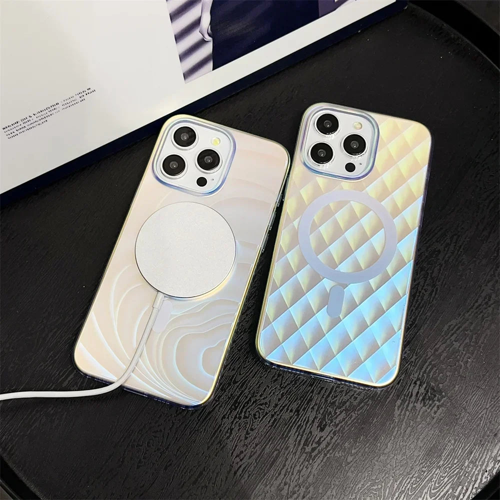 Aurora Feather MagSafe iPhone Case