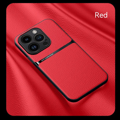 Shockproof Leather iPhone 16 Pro Case
