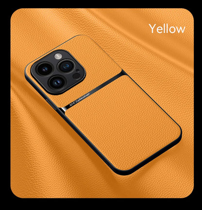 Shockproof Leather iPhone 16 Pro Case