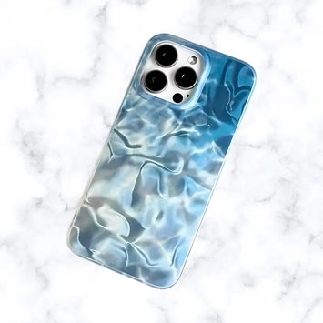 Seawater Glitter Ripple iPhone Case