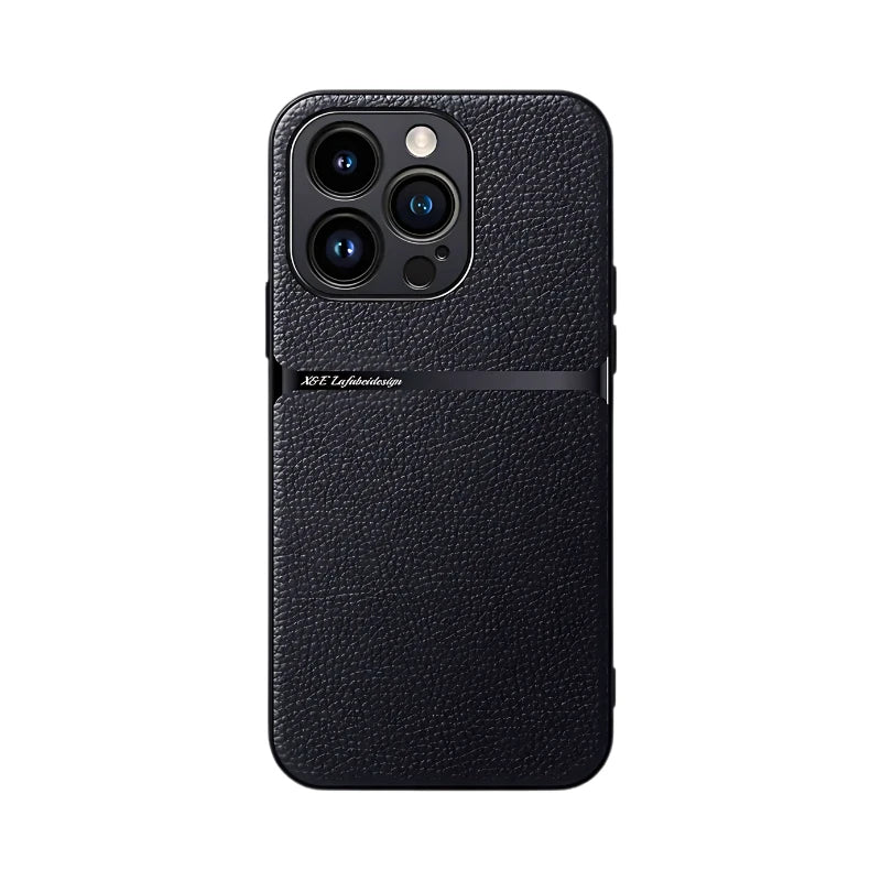 Shockproof Leather iPhone 16 Pro Case