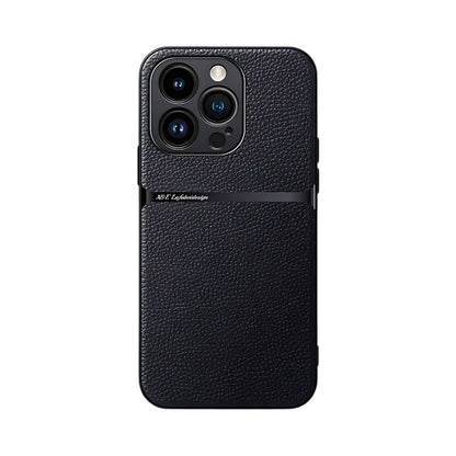 Shockproof Leather iPhone 16 Pro Case