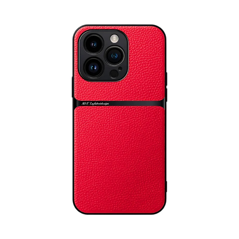 Shockproof Leather iPhone 16 Pro Case