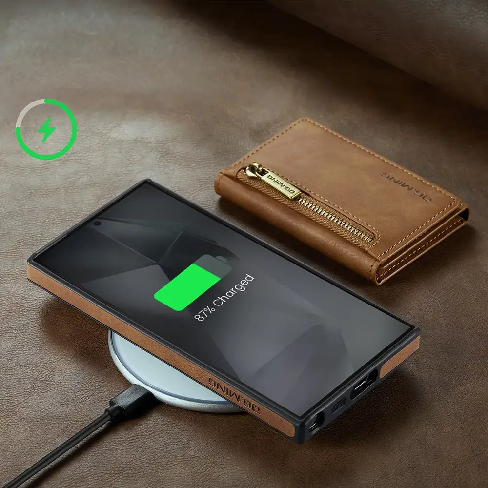 Strong Magnetic Galaxy Leather Case