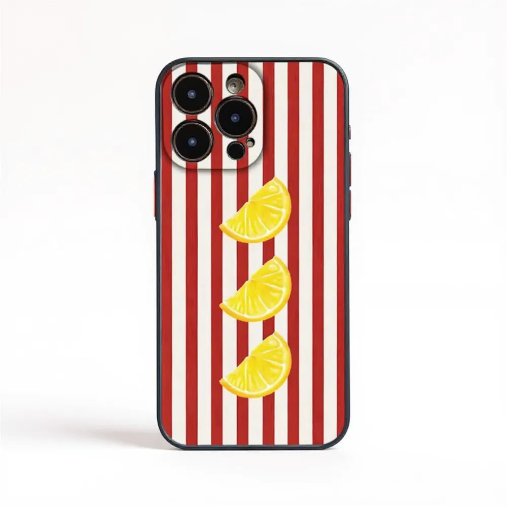 Summer Stripe Fruit Case for iPhone