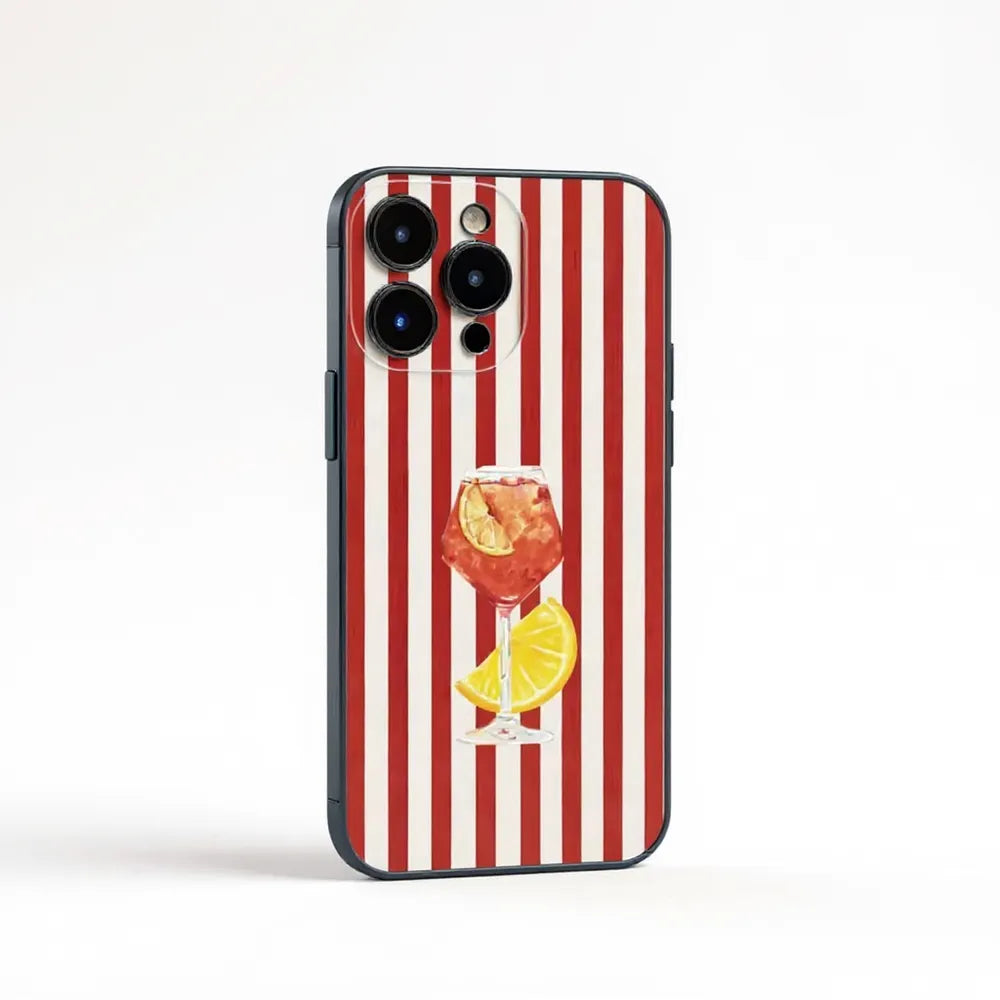 Summer Stripe Fruit Case for iPhone