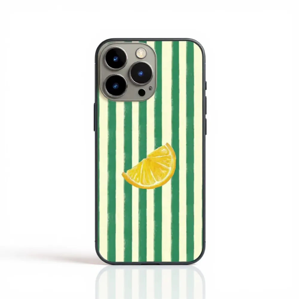 Summer Stripe Fruit Case for iPhone