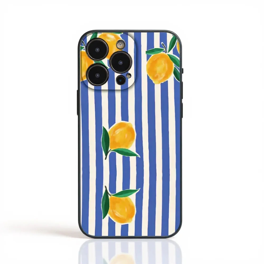 Summer Stripe Fruit Case for iPhone
