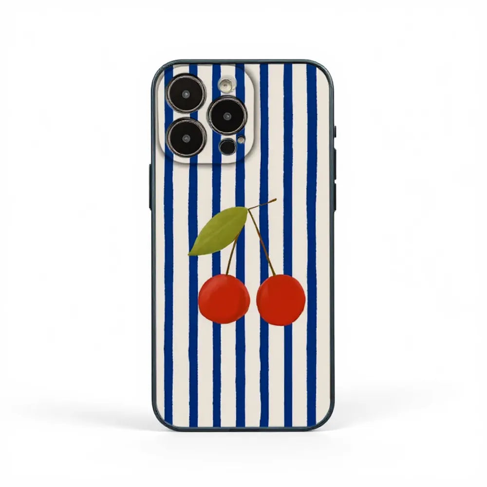 Summer Stripe Fruit Case for iPhone