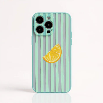 Zesty Lemon Stripe Case for iPhone
